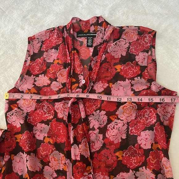 Women’s Silk Blazer Silk Sleeveless Top Floral Tapestry Feminine Office Set 8P - Picture 13 of 15
